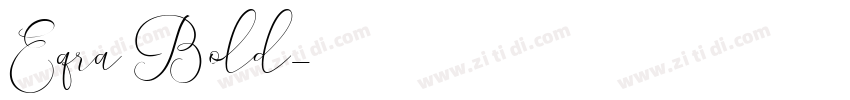 Eqra Bold字体转换